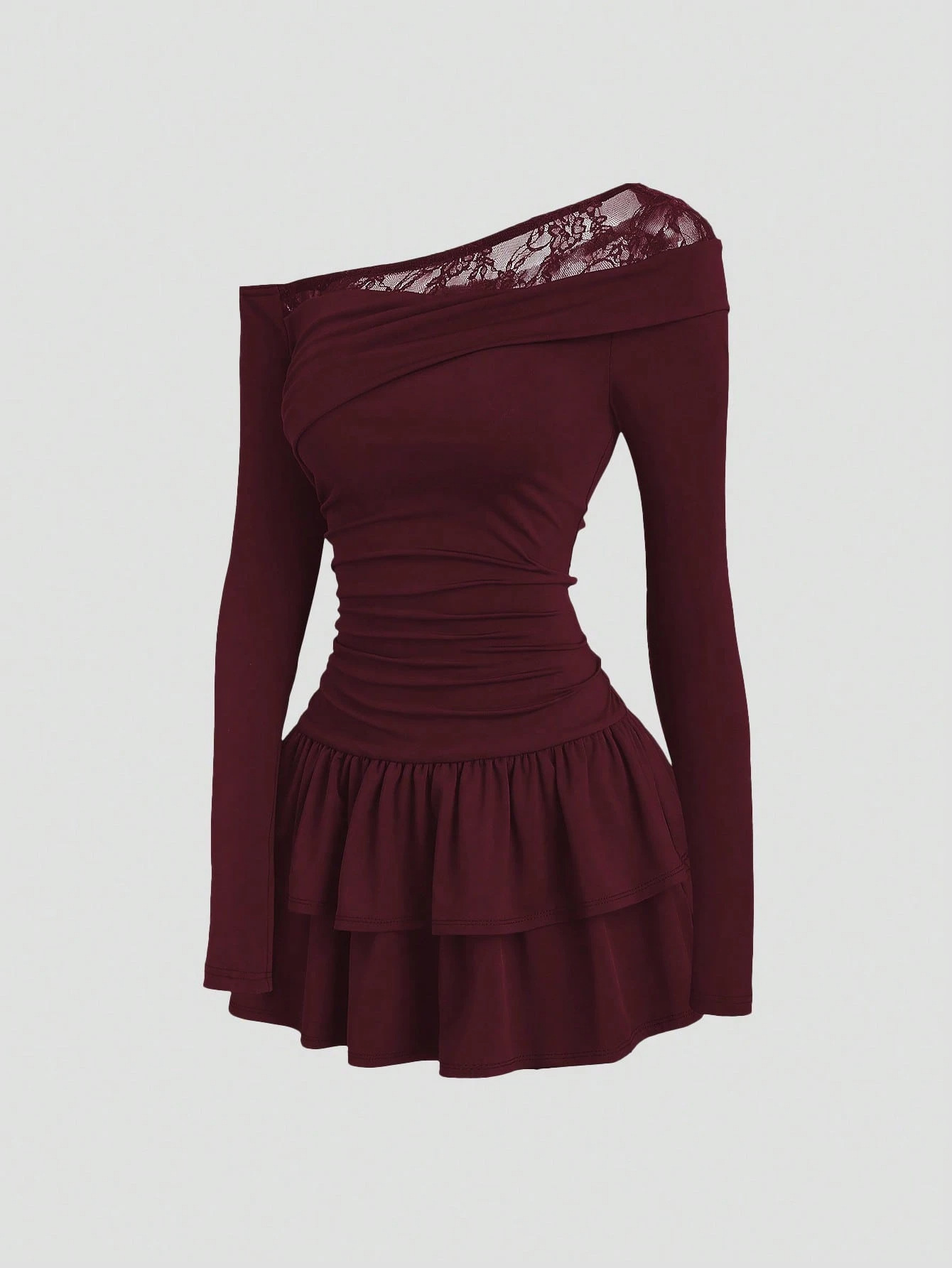 Pencil Skirt Midi - فستان جديد عصري بخصر مكشكش وأكمام