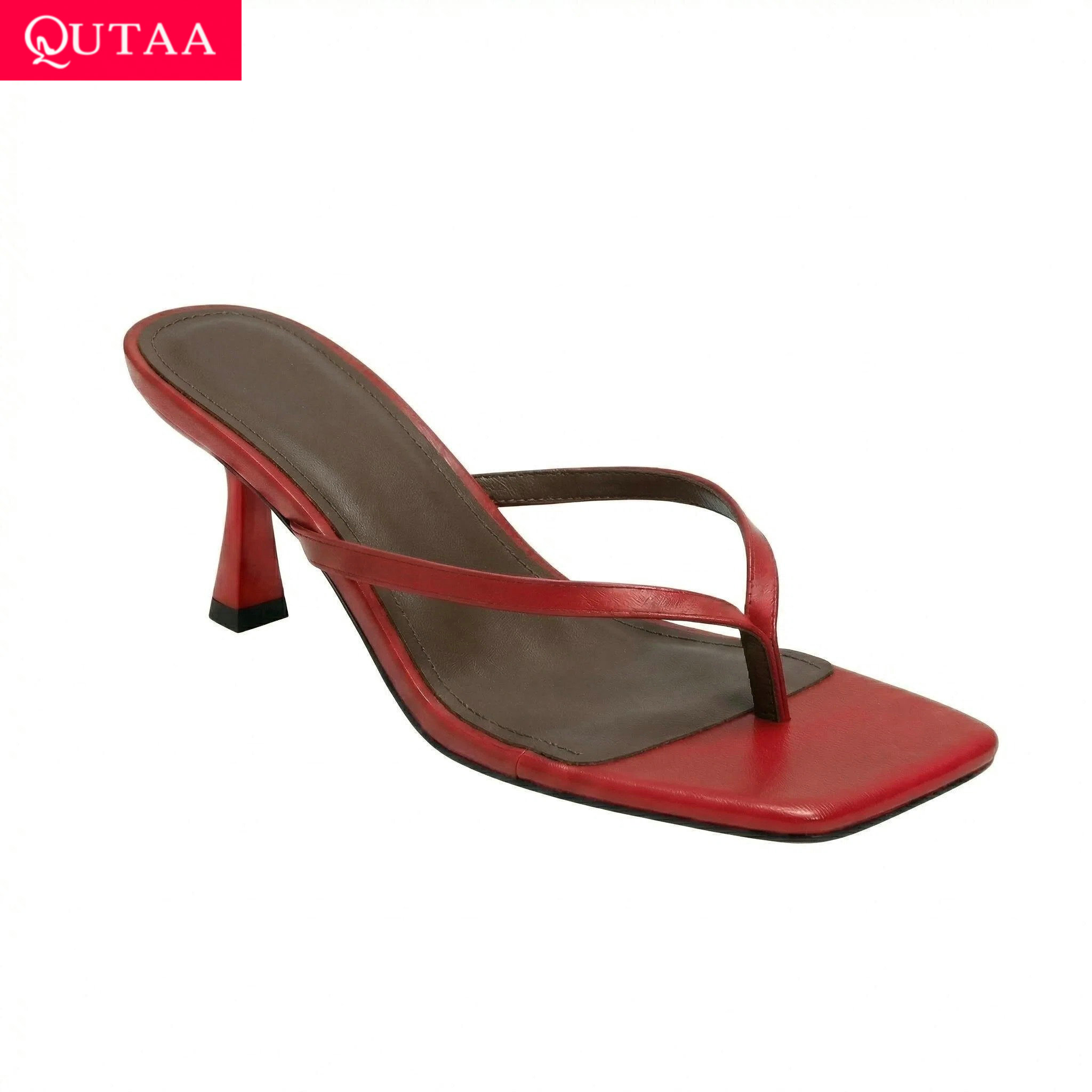 Kitten Heel Women - QUTAA News Fashion Flip-flops أحذية نسائية