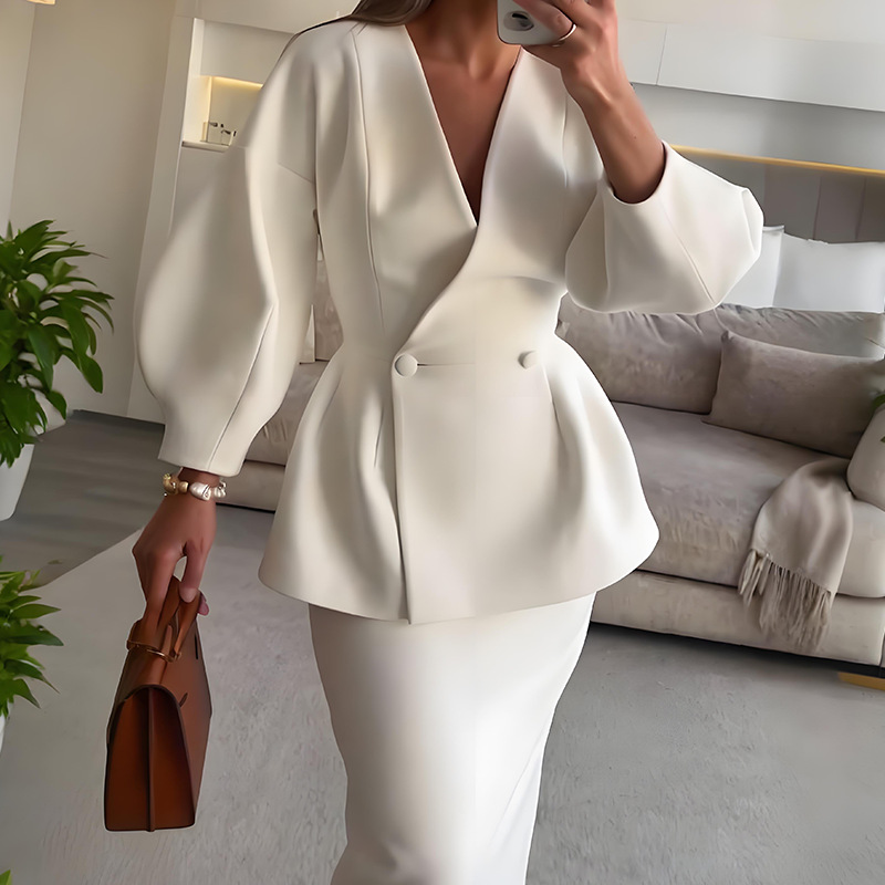 Women Formal Wear For Meeting - طقم نسائي من قطعتين أنيق يتكون