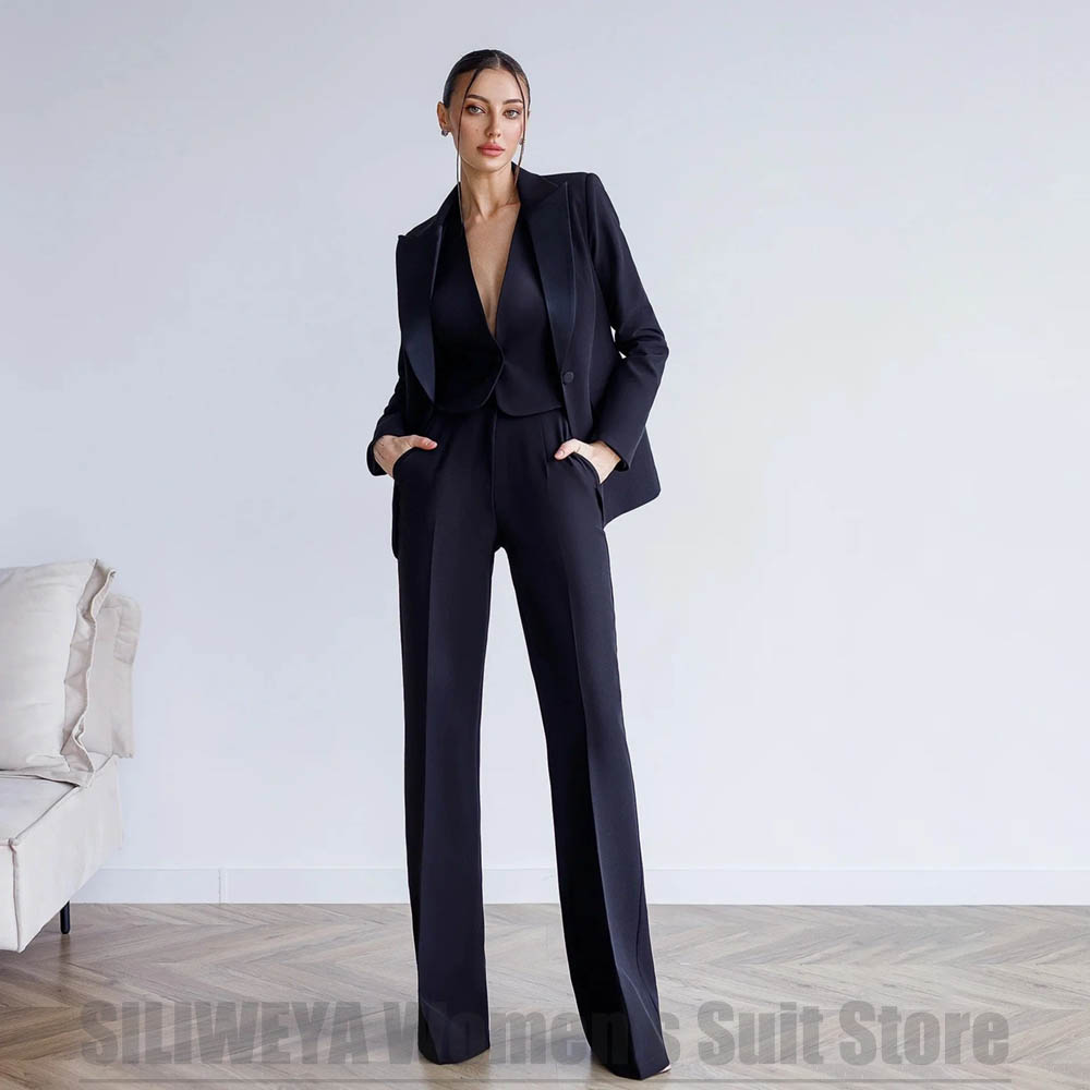 Women Formal Wear For Meeting - بدلة نسائية مكونة من 3 قطع