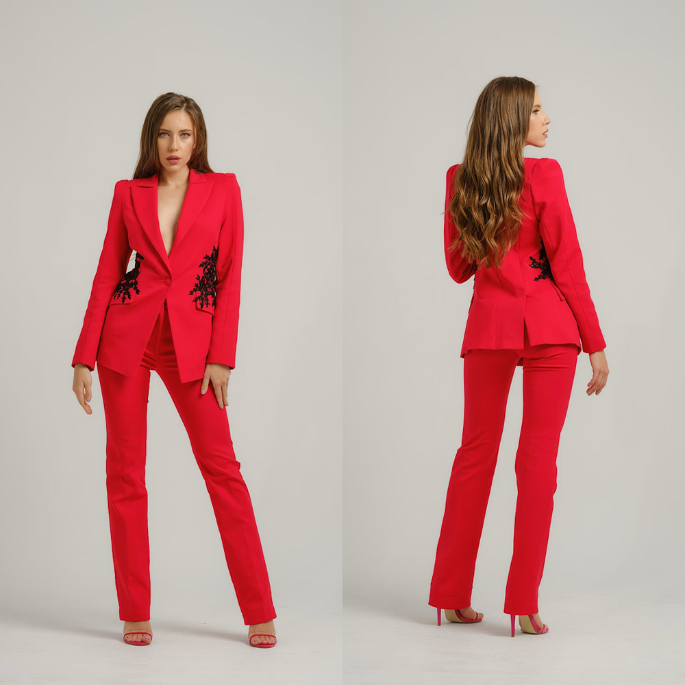 Formal Dress Female - فساتين نسائية أنيقة مع سترة وبنطلون