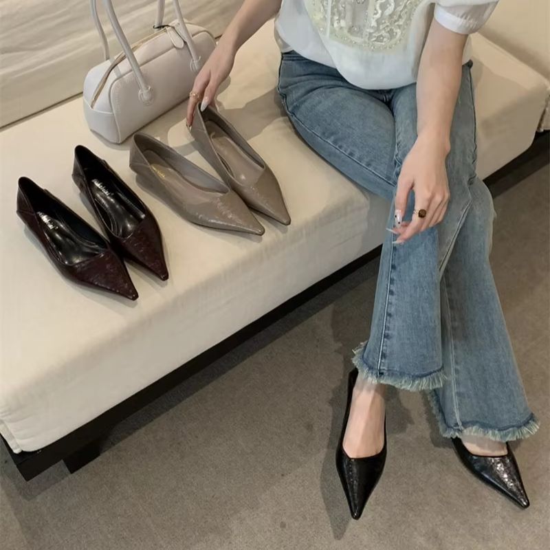 Women'S Work Fashion - أحذية نسائية صيفية بمقدمة مدببة، صنادل