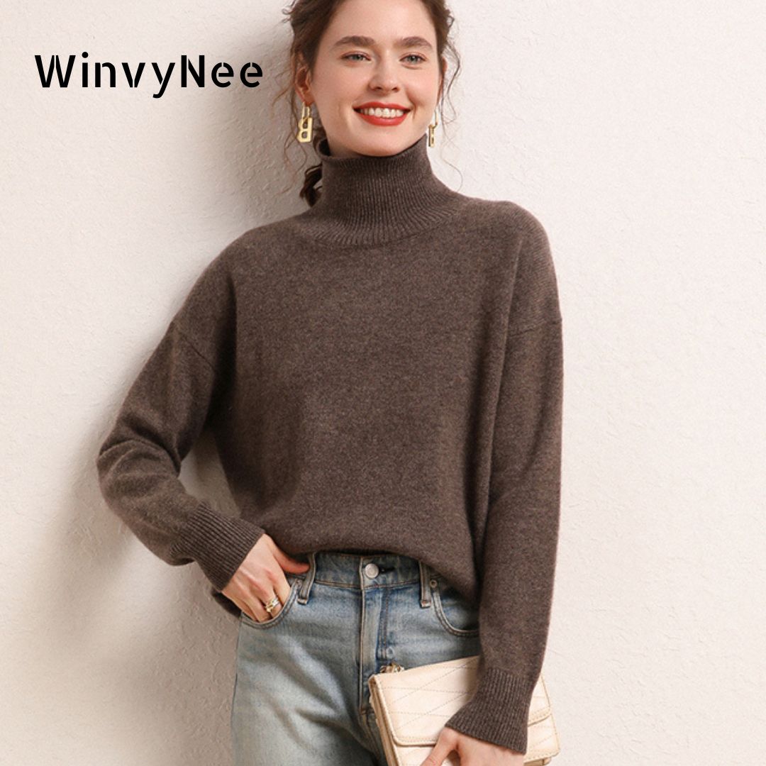 Cashmere Sweater Formal - سترات نسائية من الكشمير والصوف باللون