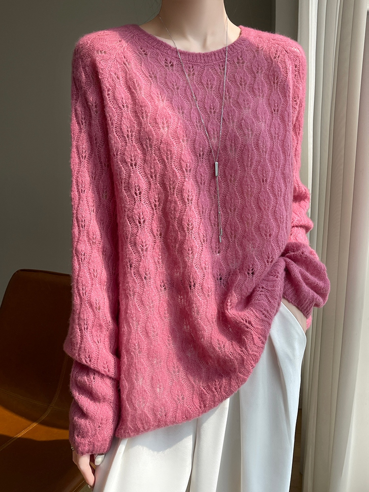 سترة كشمير نسائية بياقة مستدير - مراجعة Cashmere Sweater Formal وسعره