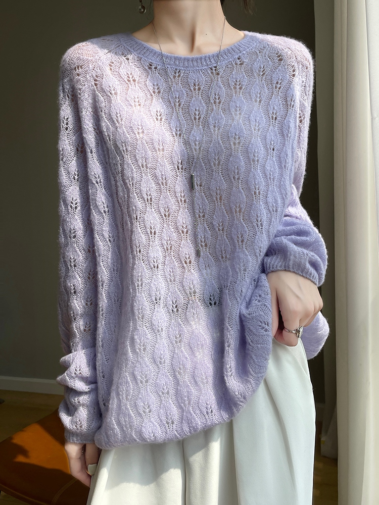 سترة كشمير نسائية بياقة مستدير - مراجعة Cashmere Sweater Formal وسعره