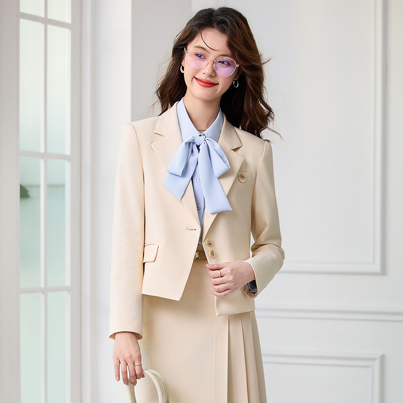 طقم بدلة نسائية رمادية للربيع  - مراجعة Women'S Formal Wear Petite وسعره