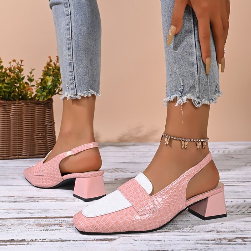 أحذية نسائية بكعب عريض، أحذية  - مراجعة Women'S Work Fashion وسعره