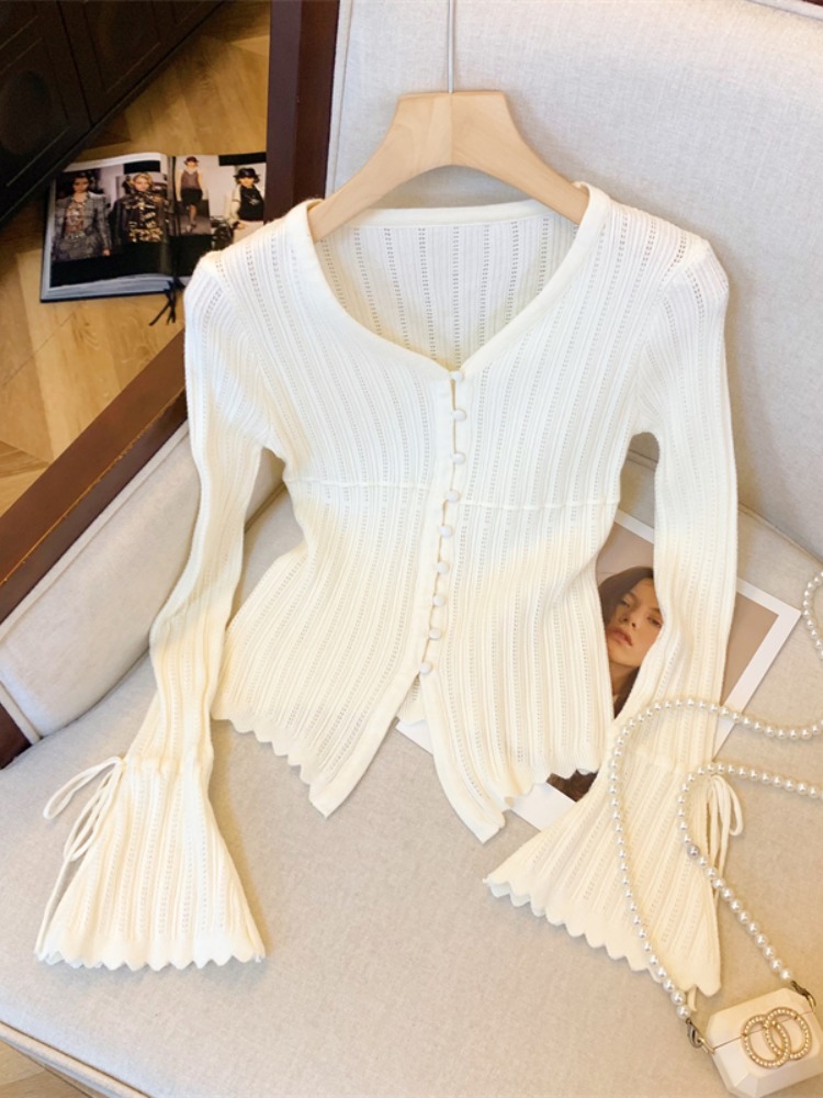 البلوزات لاعبا بالأزرار النسائ - مراجعة Cashmere Sweater Formal وسعره