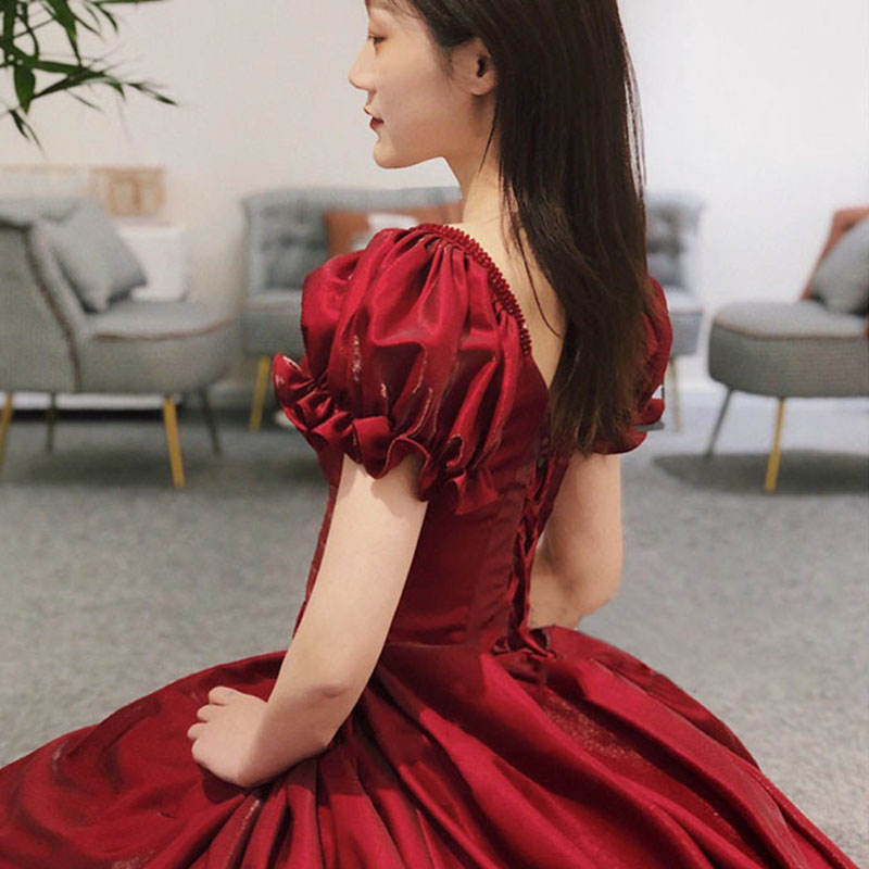 فستان سهرة نسائي بأكمام قصيرة  - مراجعة Women'S Formal Dinner Wear وسعره
