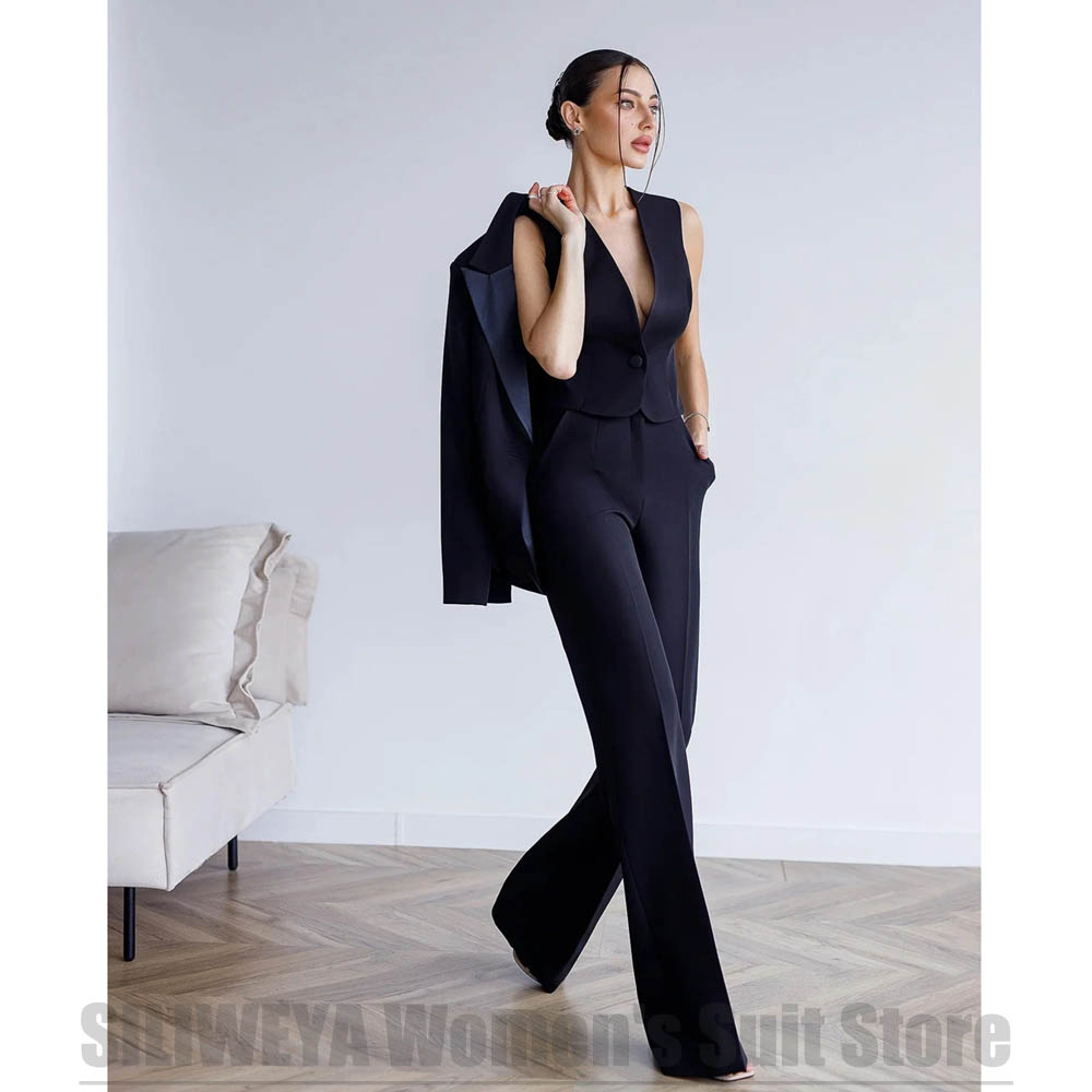 بدلة نسائية مكونة من 3 قطع ستر - مراجعة Women Formal Wear For Meeting وسعره