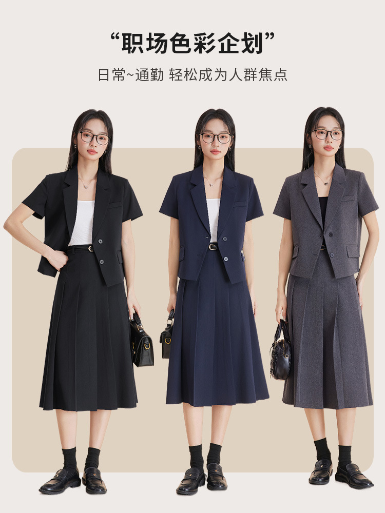 طقم بدلة نسائية رمادية للخريف  - مراجعة Women'S Formal Wear Petite وسعره