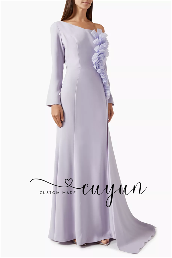 CUYUN مخصص كتف واحد أنيق ثوب م - مراجعة Women'S Formal Dinner Wear وسعره