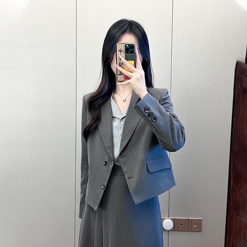 طقم بدلة رمادية احترافية للنسا - مراجعة Women'S Formal Wear Petite وسعره