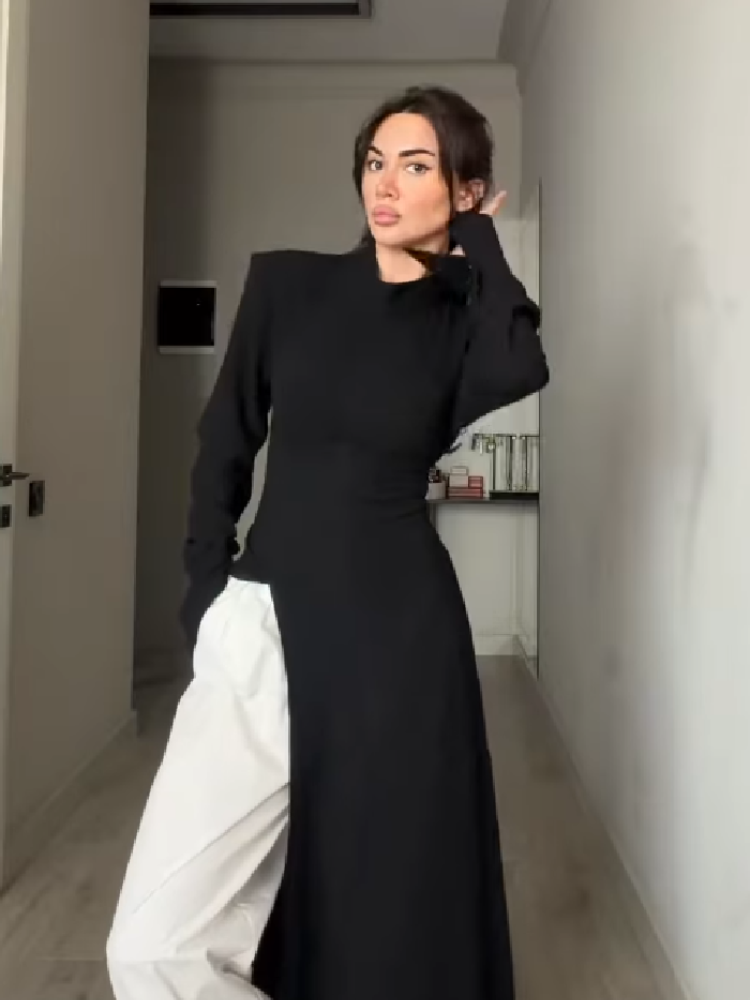 فستان نسائي كاجوال طويل الأكما - مراجعة Women Formal Wear For Meeting وسعره