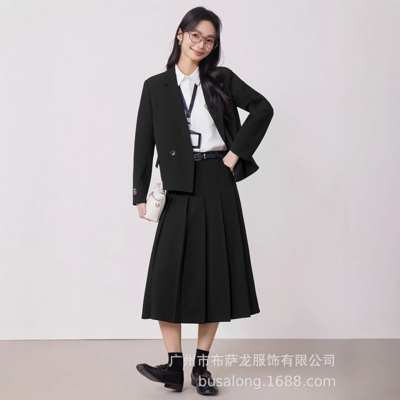 طقم بدلة نسائية رمادية للربيع  - مراجعة Women'S Formal Wear Petite وسعره