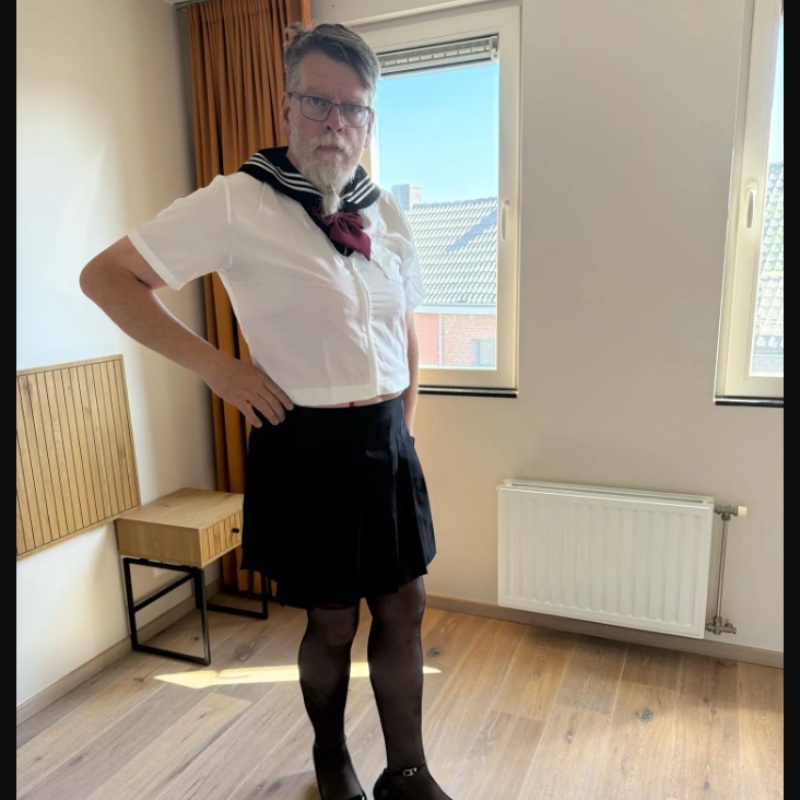 S-8XL اليابان فتاة المدرسة JK  - مراجعة Pencil Skirt Midi وسعره