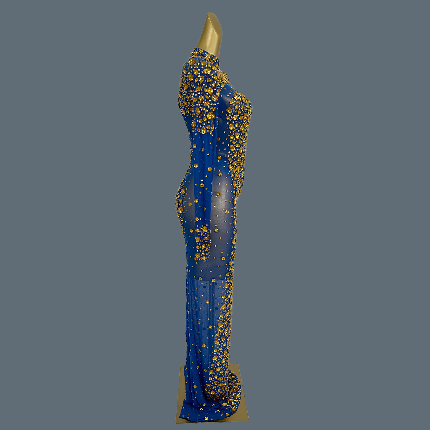 فستان ماكسي أنيق من الشبك الشف - مراجعة Women'S Formal Dinner Wear وسعره