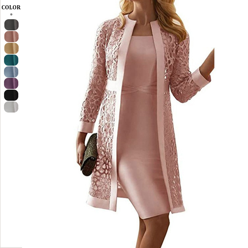 فستان كارديجان من الدانتيل مع  - مراجعة Formal Dress Female وسعره