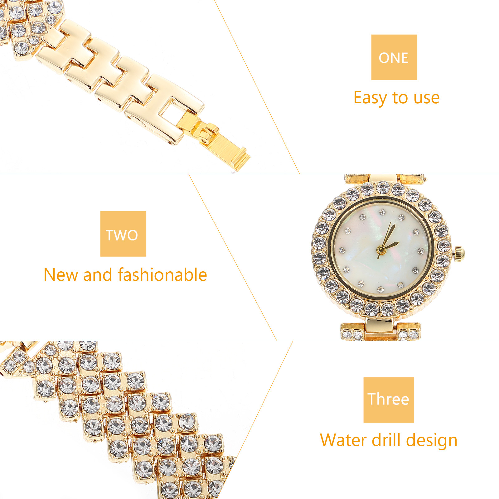 ساعة نسائية مزينة بأحجار الراي - مراجعة Women Formal Wear For Meeting وسعره